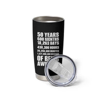50 Years Of Being Awesome Tumbler Cup 50th Birthday Gift Idea