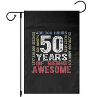 Vintage 50 Years Of Being Awesome Garden Flag 50th Birthday Legend Gift Idea