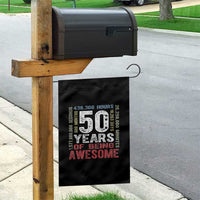 Vintage 50 Years Of Being Awesome Garden Flag 50th Birthday Legend Gift Idea