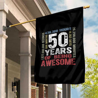Vintage 50 Years Of Being Awesome Garden Flag 50th Birthday Legend Gift Idea
