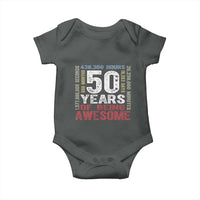 Vintage 50 Years Of Being Awesome Baby Onesie 50th Birthday Legend Gift Idea