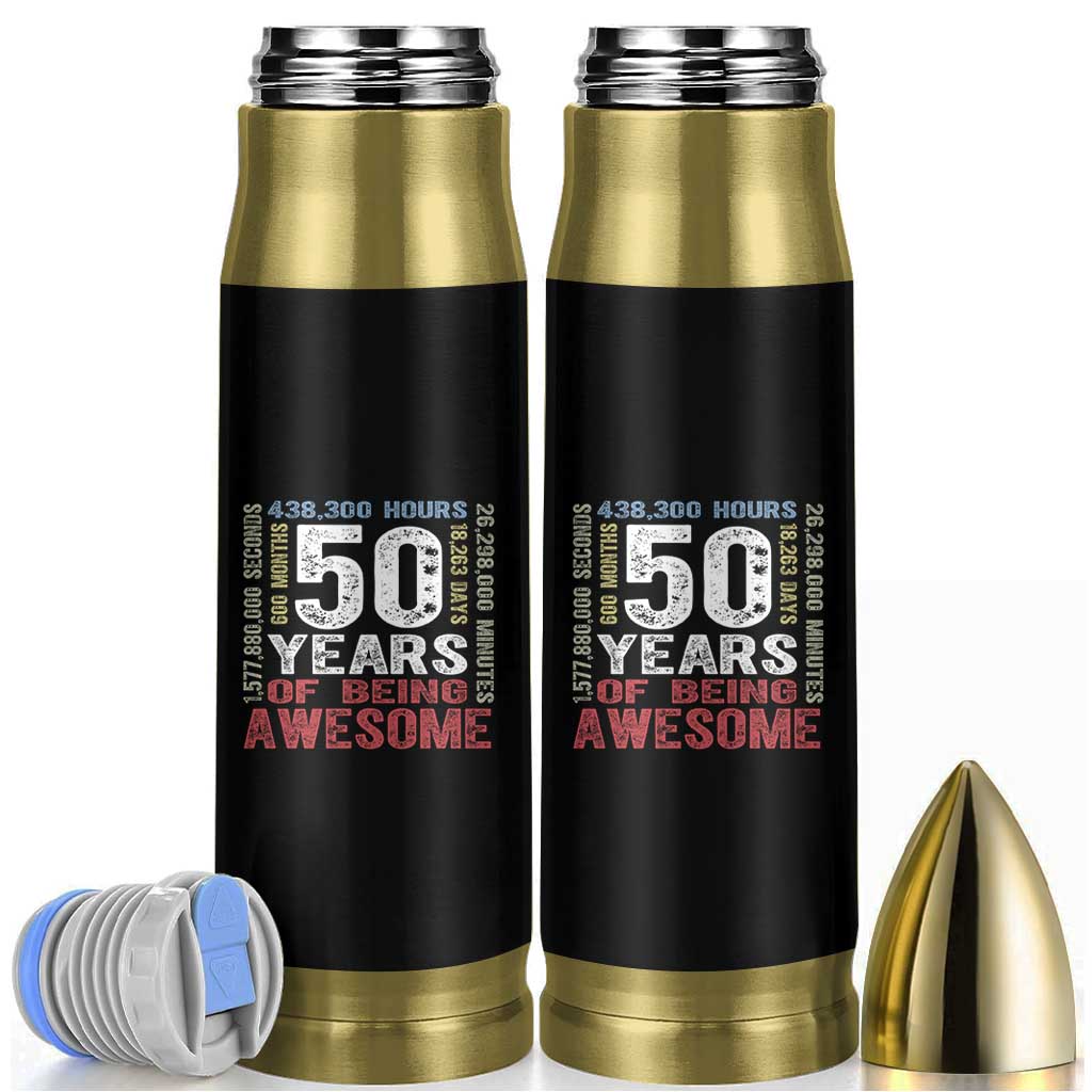 Vintage 50 Years Of Being Awesome Bullet Tumbler 50th Birthday Legend Gift Idea