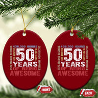 Vintage 50 Years Of Being Awesome Ceramic Ornament 50th Birthday Legend Gift Idea
