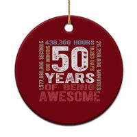 Vintage 50 Years Of Being Awesome Ceramic Ornament 50th Birthday Legend Gift Idea
