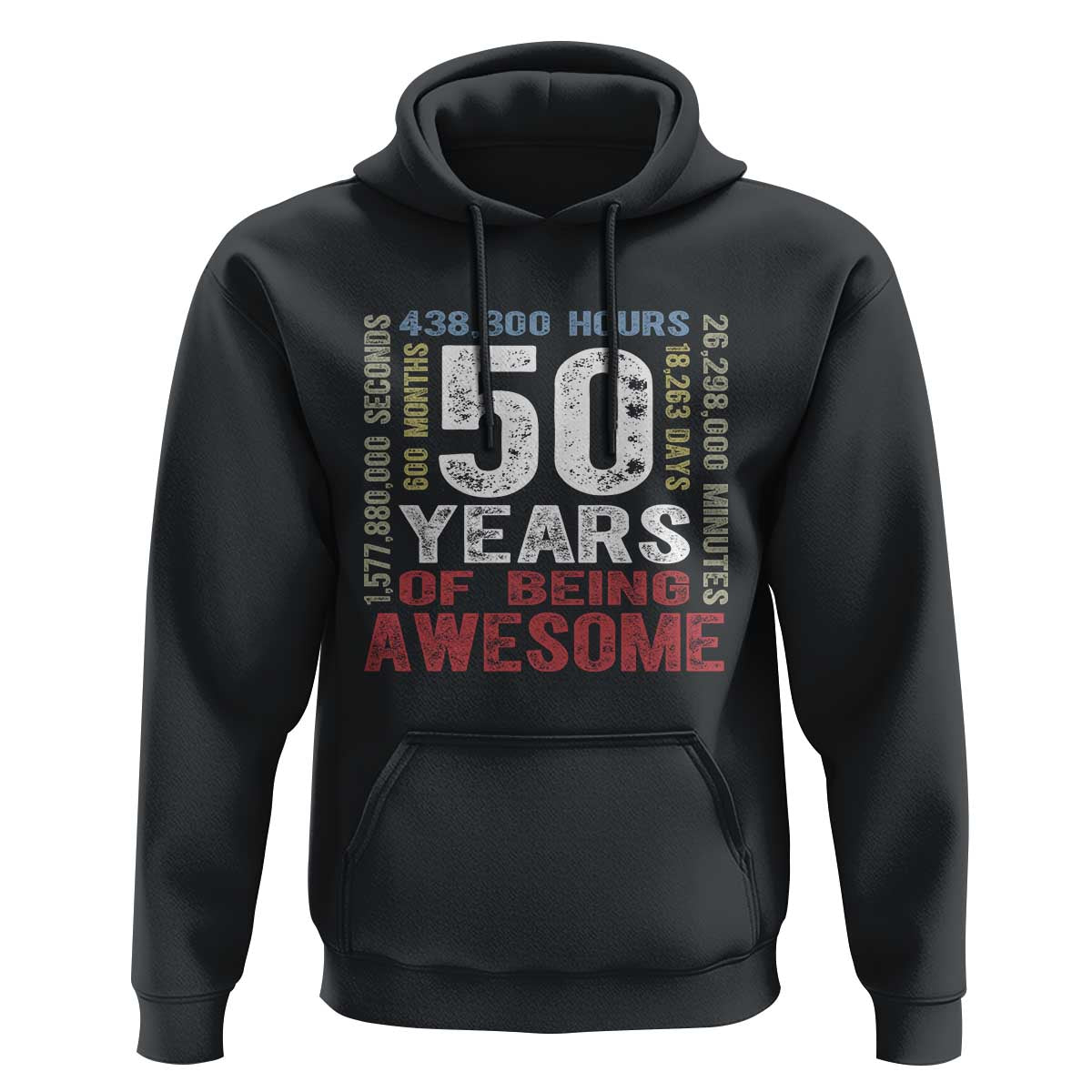 Vintage 50 Years Of Being Awesome Hoodie 50th Birthday Legend Gift Idea