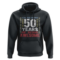 Vintage 50 Years Of Being Awesome Hoodie 50th Birthday Legend Gift Idea