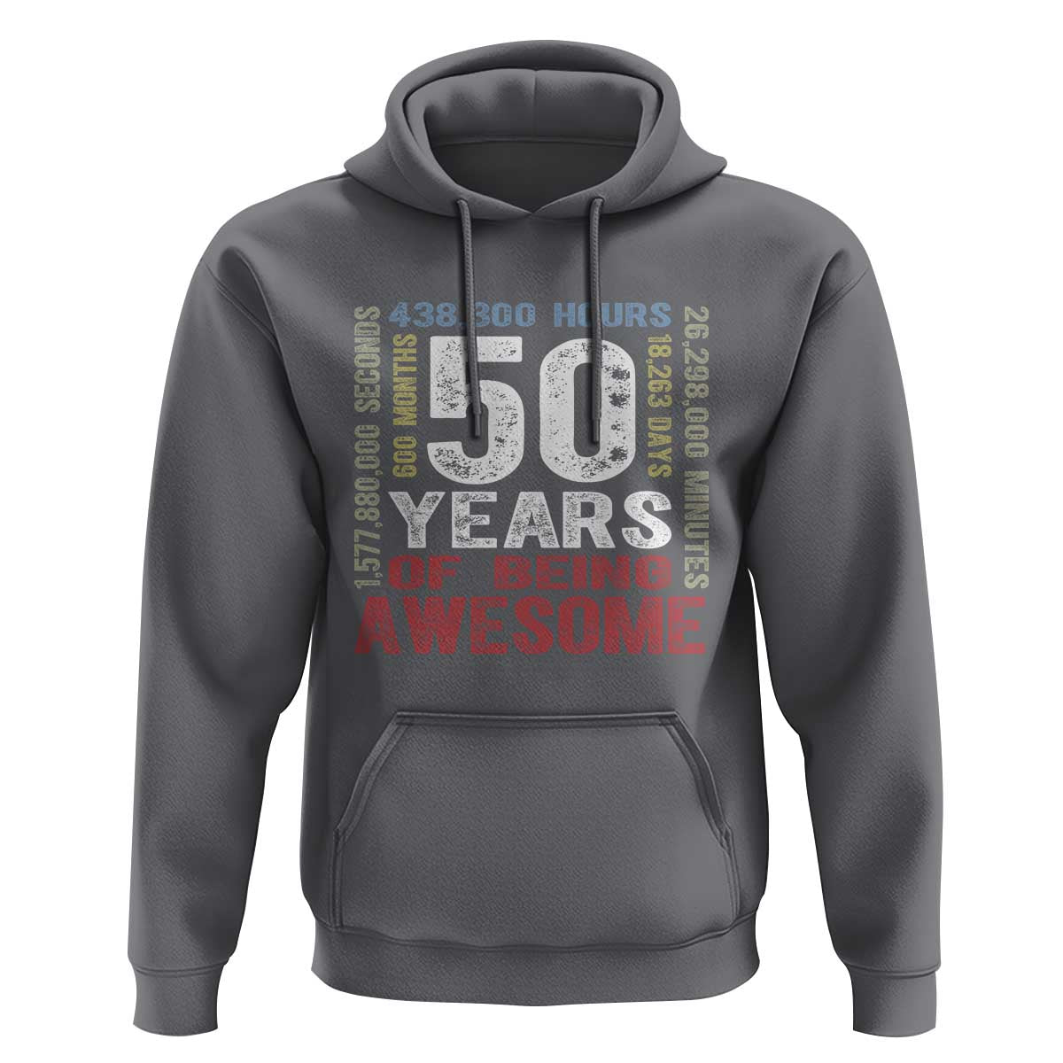 Vintage 50 Years Of Being Awesome Hoodie 50th Birthday Legend Gift Idea