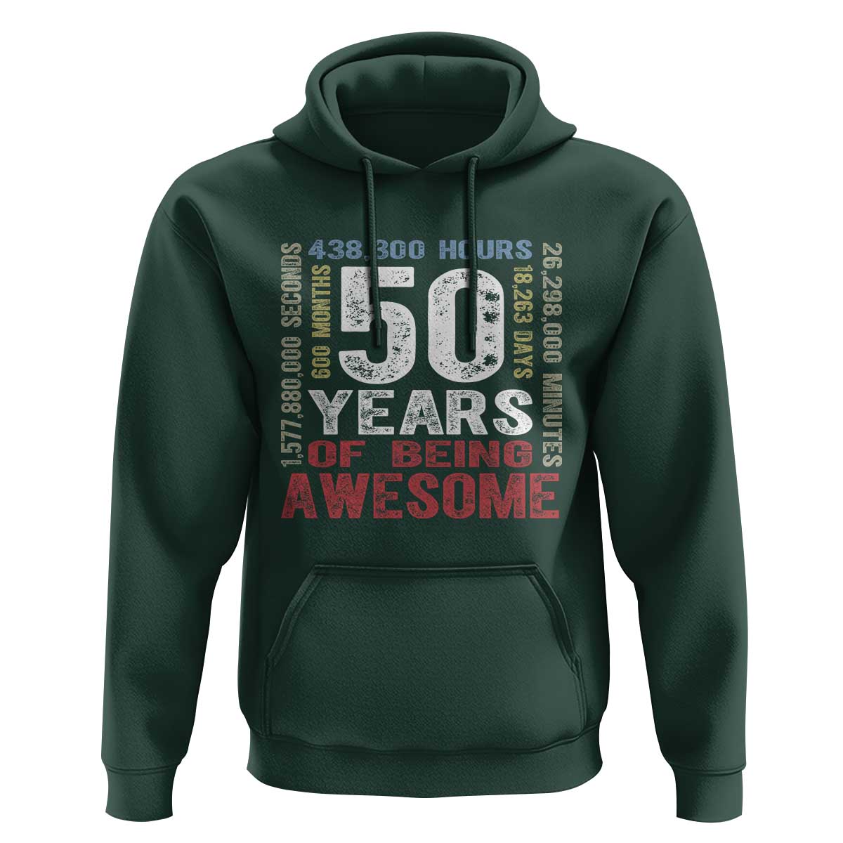 Vintage 50 Years Of Being Awesome Hoodie 50th Birthday Legend Gift Idea