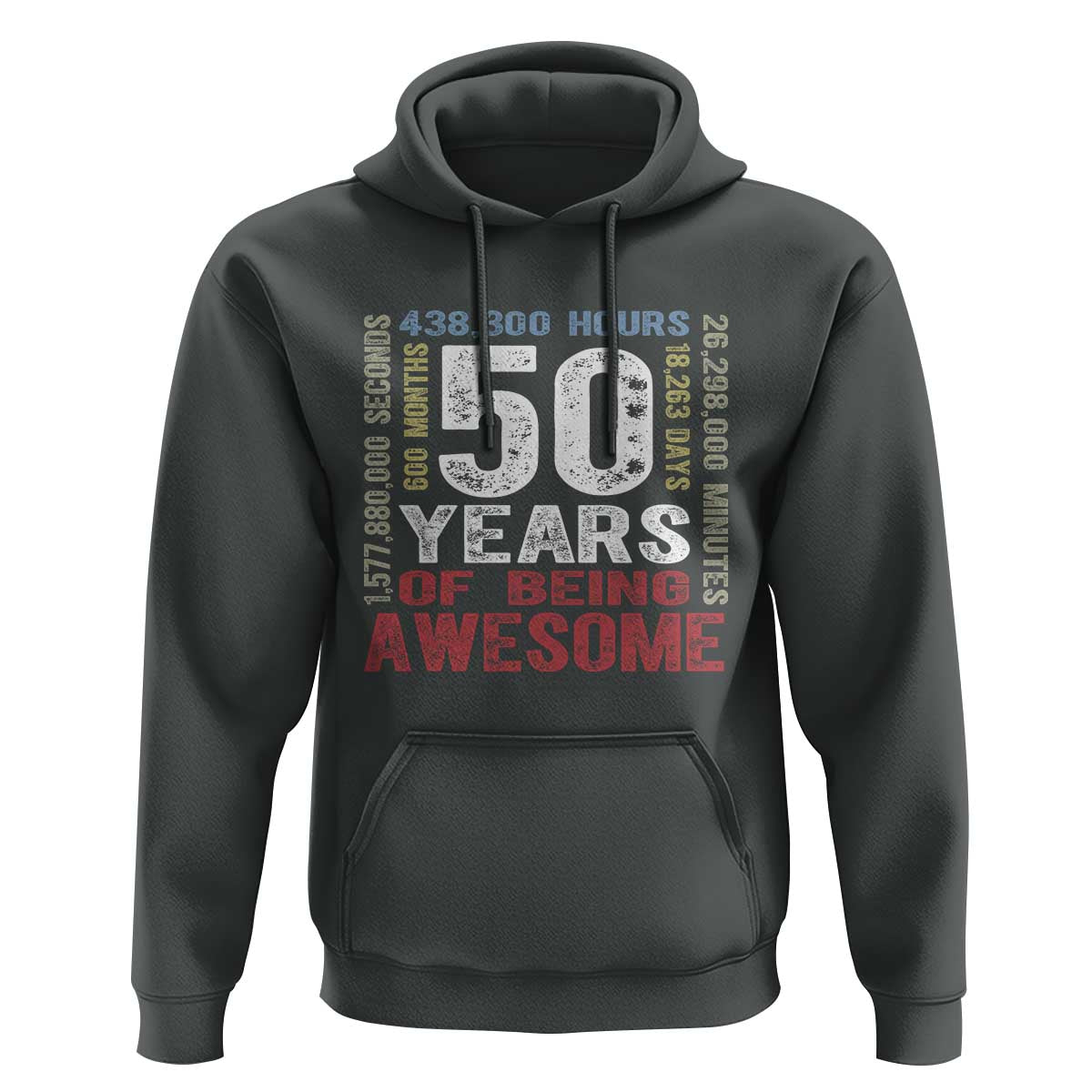 Vintage 50 Years Of Being Awesome Hoodie 50th Birthday Legend Gift Idea