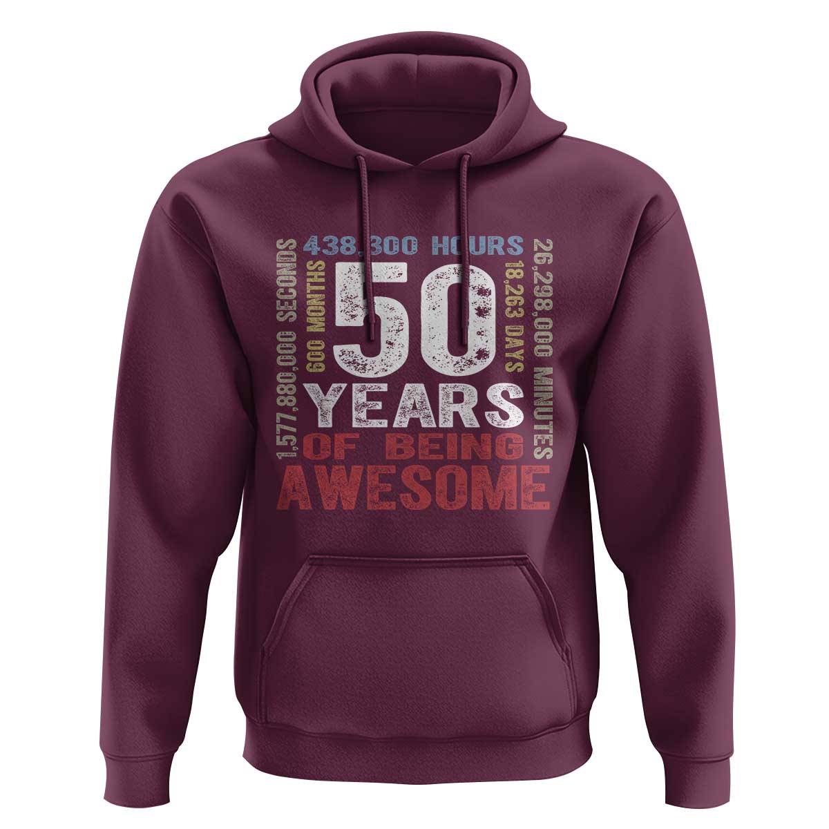 Vintage 50 Years Of Being Awesome Hoodie 50th Birthday Legend Gift Idea
