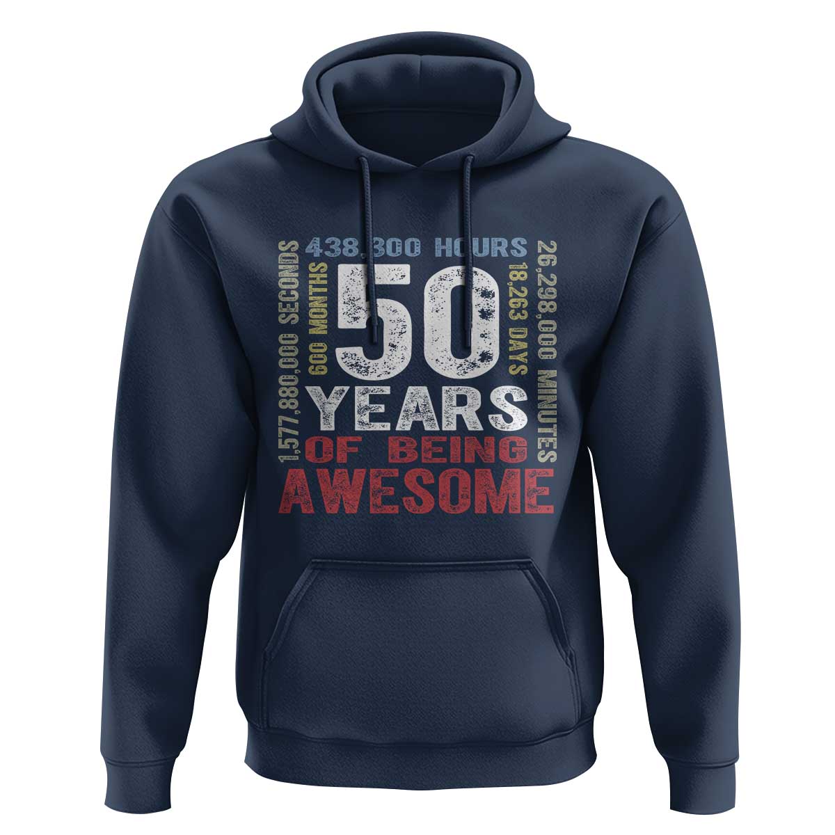 Vintage 50 Years Of Being Awesome Hoodie 50th Birthday Legend Gift Idea
