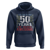 Vintage 50 Years Of Being Awesome Hoodie 50th Birthday Legend Gift Idea