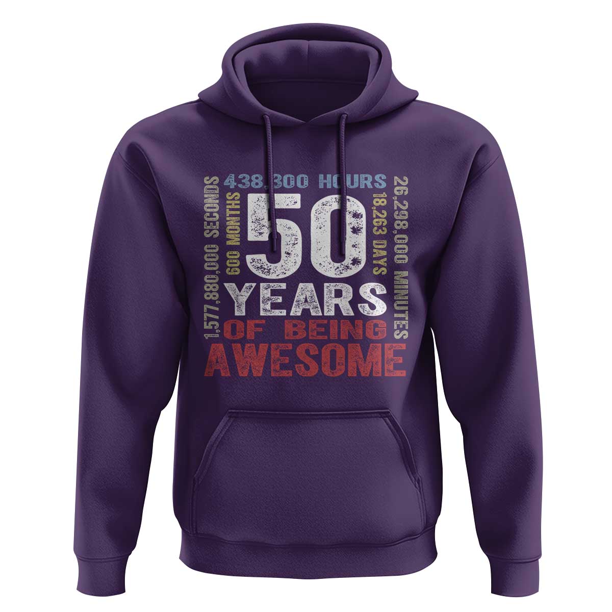 Vintage 50 Years Of Being Awesome Hoodie 50th Birthday Legend Gift Idea