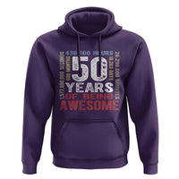 Vintage 50 Years Of Being Awesome Hoodie 50th Birthday Legend Gift Idea