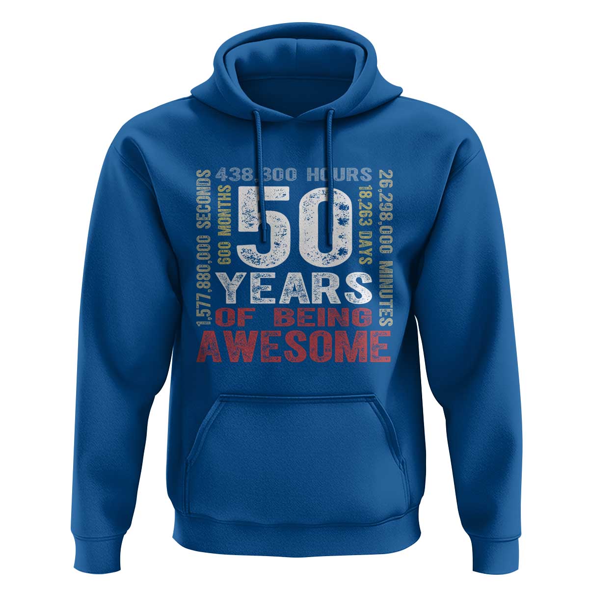 Vintage 50 Years Of Being Awesome Hoodie 50th Birthday Legend Gift Idea