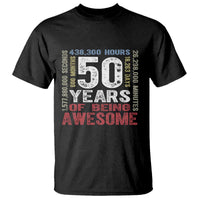 Vintage 50 Years Of Being Awesome T Shirt 50th Birthday Legend Gift Idea