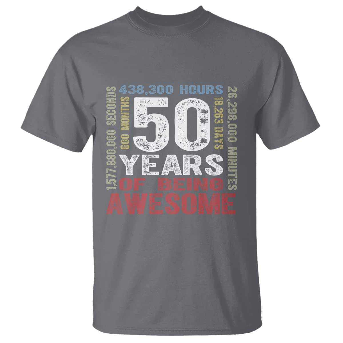 Vintage 50 Years Of Being Awesome T Shirt 50th Birthday Legend Gift Idea