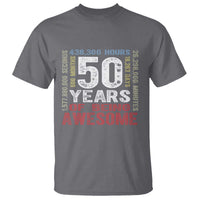 Vintage 50 Years Of Being Awesome T Shirt 50th Birthday Legend Gift Idea