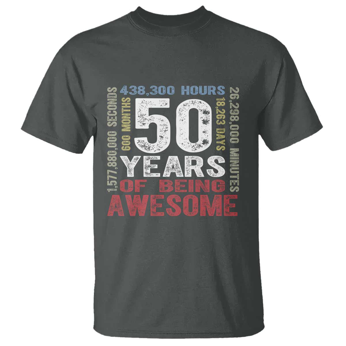 Vintage 50 Years Of Being Awesome T Shirt 50th Birthday Legend Gift Idea