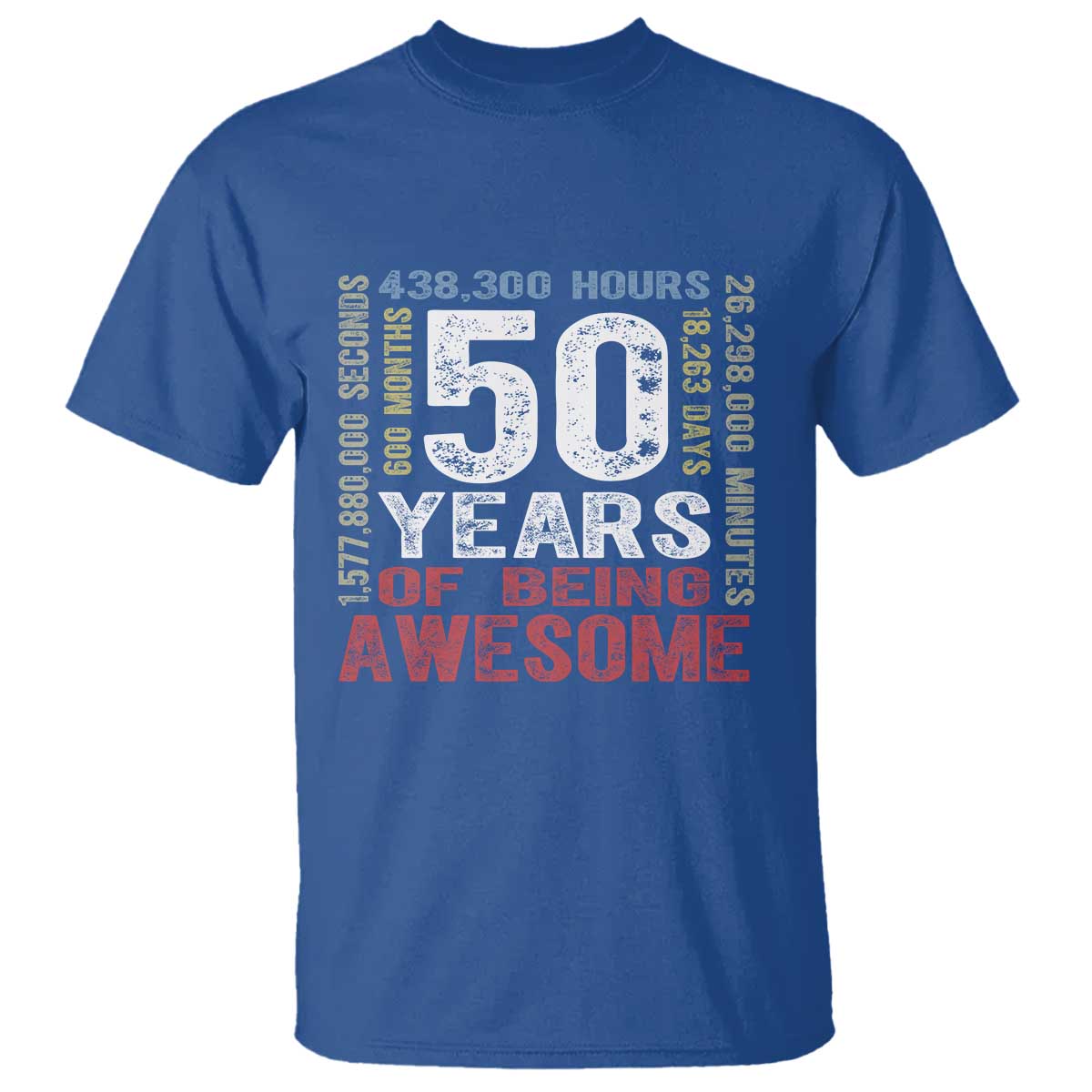 Vintage 50 Years Of Being Awesome T Shirt 50th Birthday Legend Gift Idea