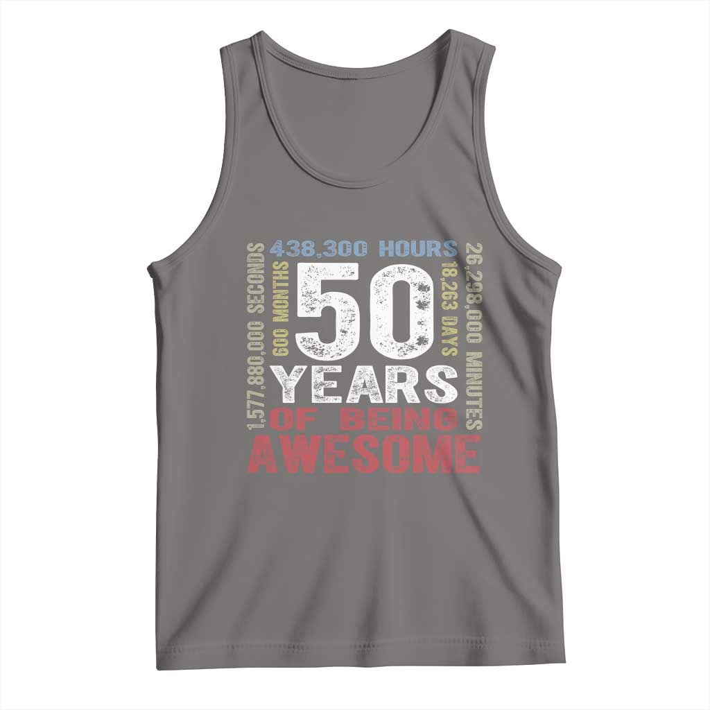 Vintage 50 Years Of Being Awesome Tank Top 50th Birthday Legend Gift Idea