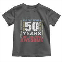 Vintage 50 Years Of Being Awesome Toddler T Shirt 50th Birthday Legend Gift Idea