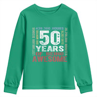 Vintage 50 Years Of Being Awesome Youth Sweatshirt 50th Birthday Legend Gift Idea