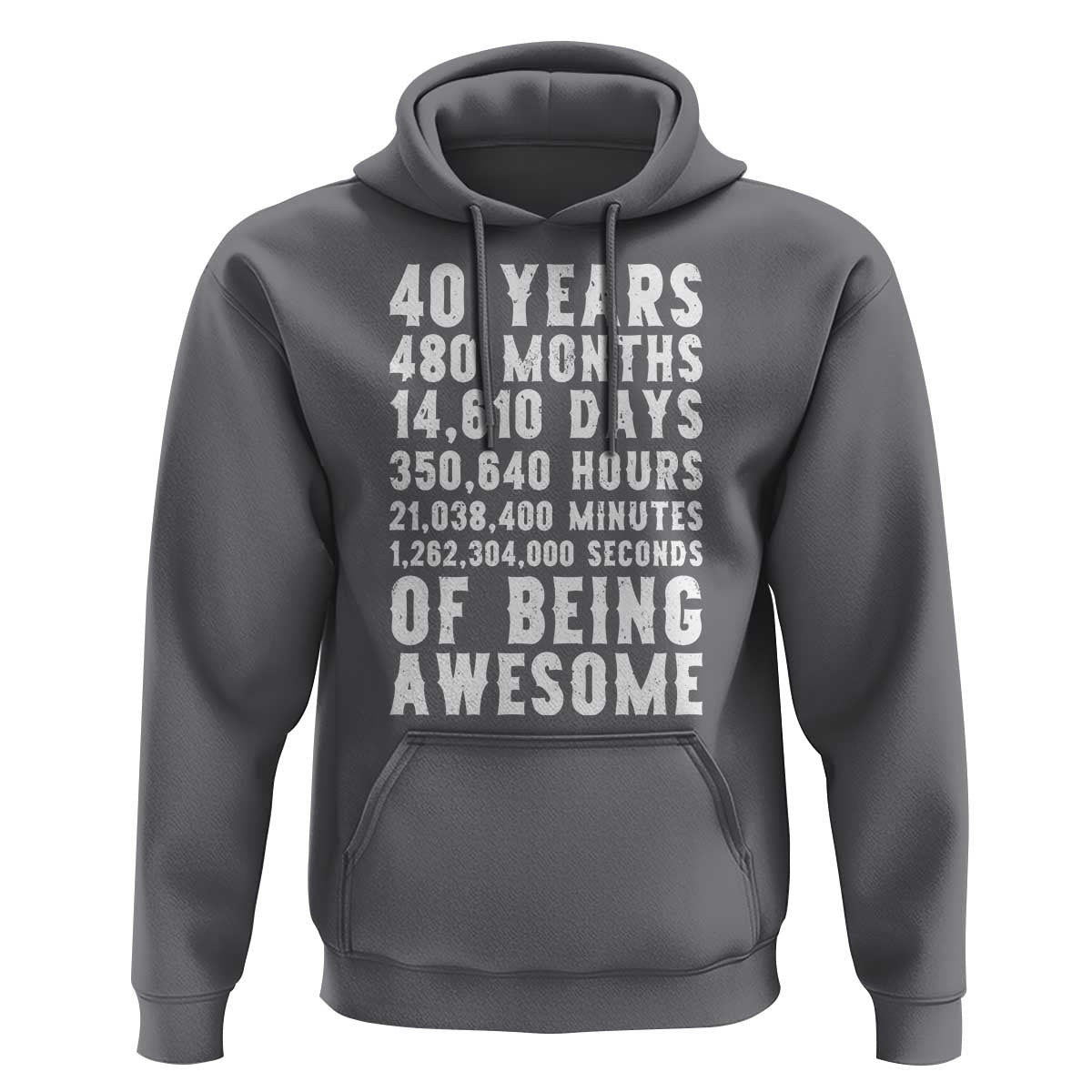 40 Years of Being Awesome Hoodie Vintage 1986 Fortieth Birthday Graphic