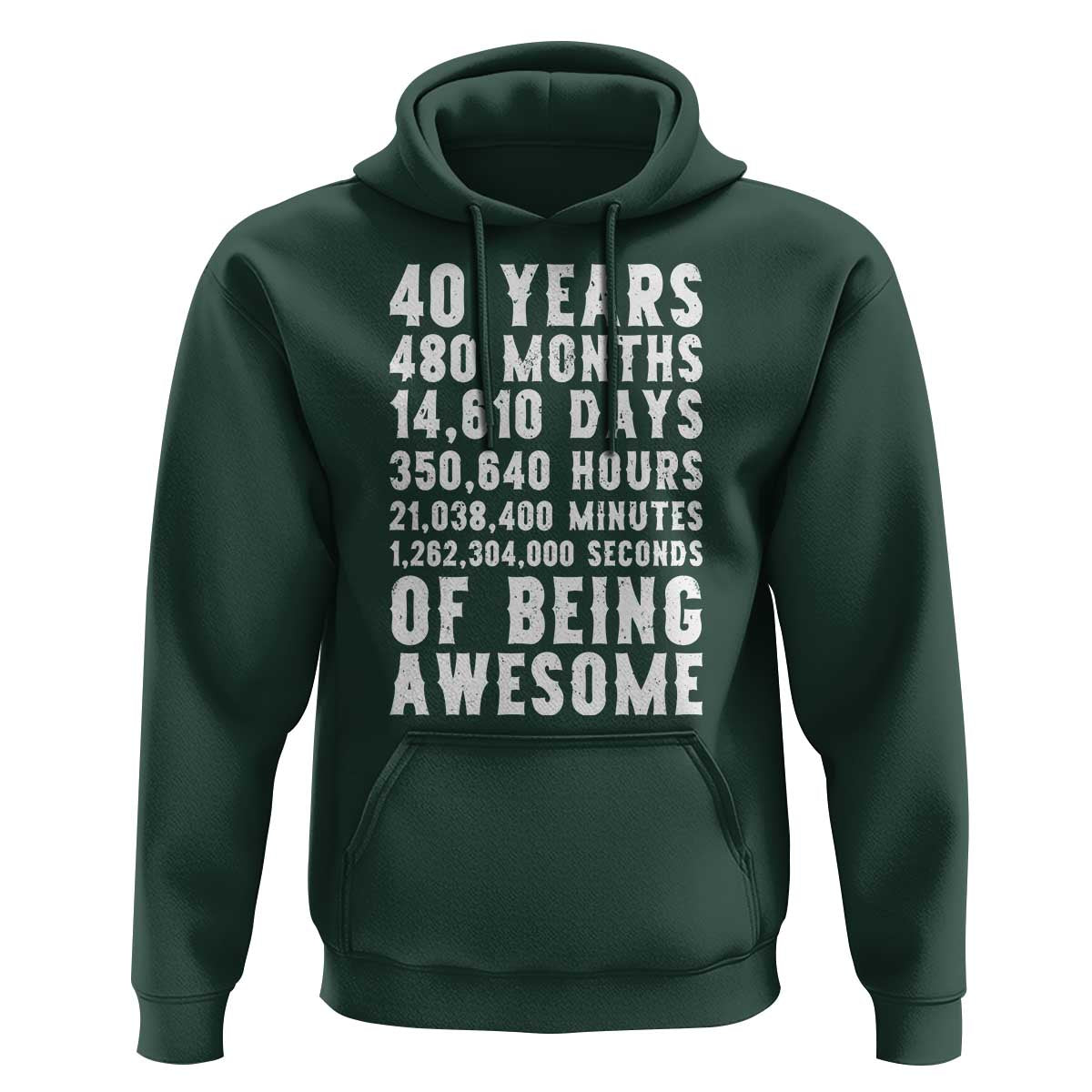 40 Years of Being Awesome Hoodie Vintage 1986 Fortieth Birthday Graphic