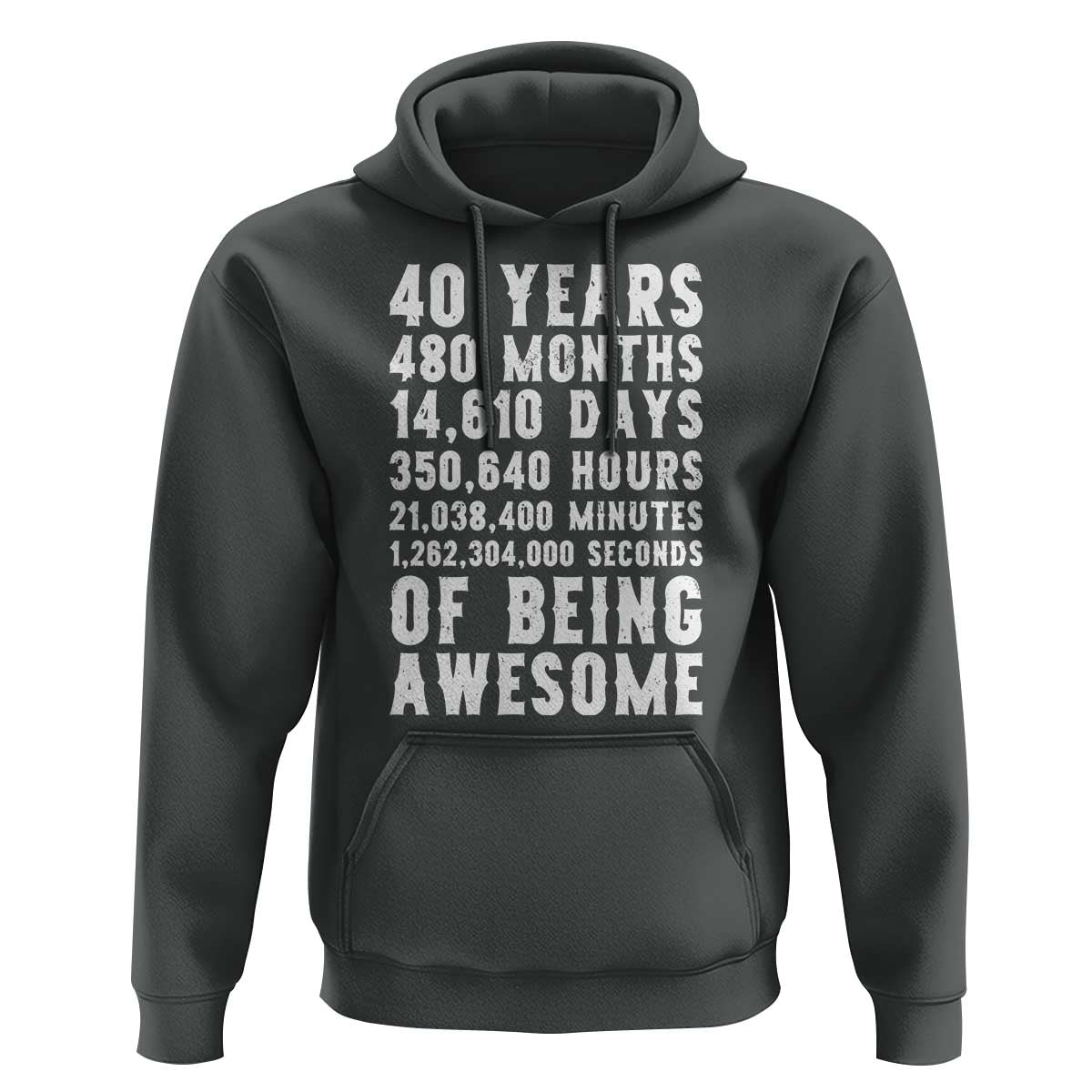 40 Years of Being Awesome Hoodie Vintage 1986 Fortieth Birthday Graphic
