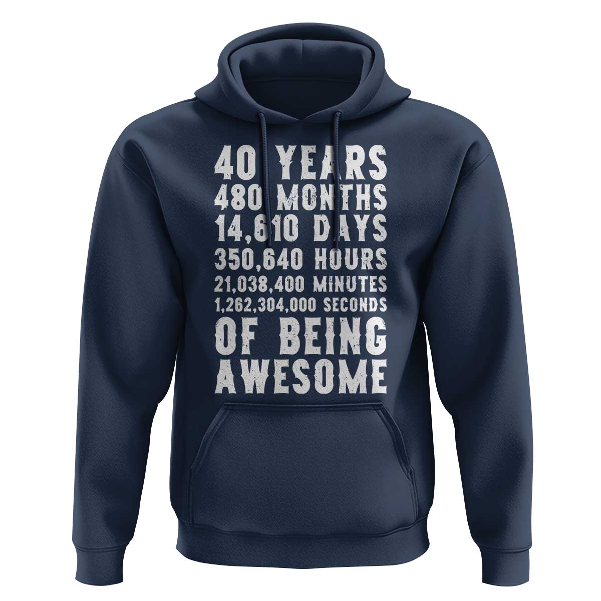 40 Years of Being Awesome Hoodie Vintage 1986 Fortieth Birthday Graphic