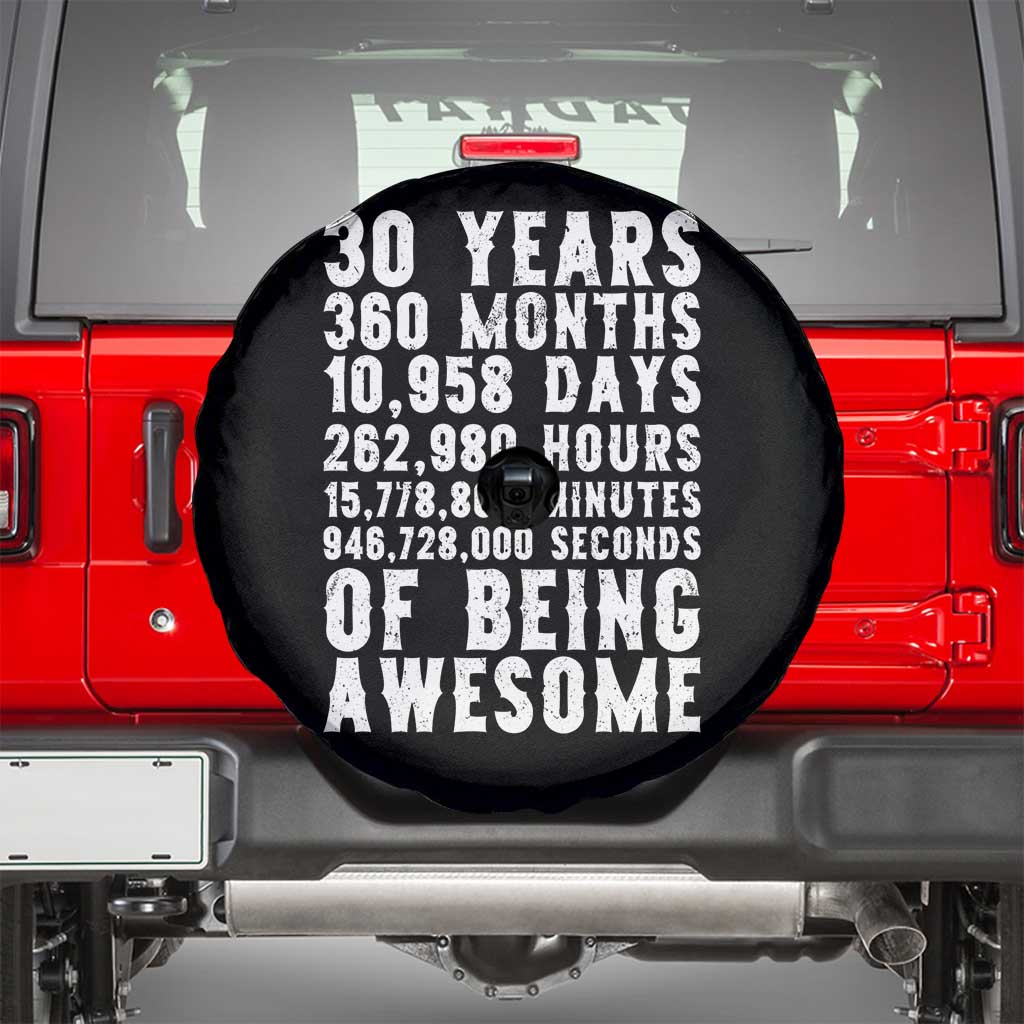Funny 30th Birthday Spare Tire Cover Thirty Years Of Being Awesome