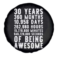 Funny 30th Birthday Spare Tire Cover Thirty Years Of Being Awesome