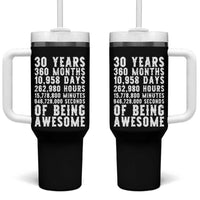 Funny 30th Birthday Tumbler With Handle Thirty Years Of Being Awesome