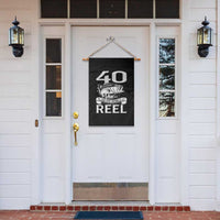 Still Keeping It Reel At 40 Garden Flag Fisherman Birthday Gift