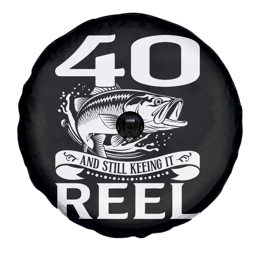 Still Keeping It Reel At 40 Spare Tire Cover Fisherman Birthday Gift