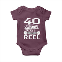 Still Keeping It Reel At 40 Baby Onesie Fisherman Birthday Gift