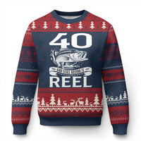 Still Keeping It Reel At 40 Ugly Christmas Sweater Fisherman Birthday Gift