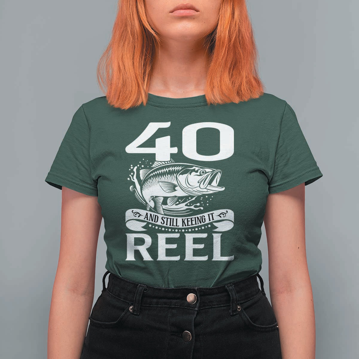 Still Keeping It Reel At 40 T Shirt For Women Fisherman Birthday Gift