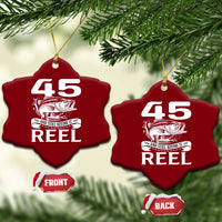 Still Keeping It Reel At 45 Ceramic Ornament Fisherman Birthday Gift