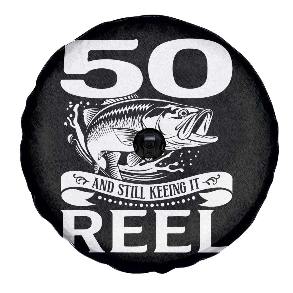 Still Keeping It Reel At 50 Spare Tire Cover Fisherman Birthday Gift