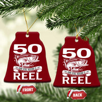 Still Keeping It Reel At 50 Ceramic Ornament Fisherman Birthday Gift
