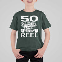 Still Keeping It Reel At 50 T Shirt For Kid Fisherman Birthday Gift