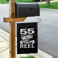 Still Keeping It Reel At 55 Garden Flag Fisherman Birthday Gift