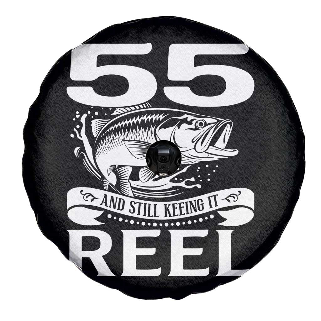 Still Keeping It Reel At 55 Spare Tire Cover Fisherman Birthday Gift