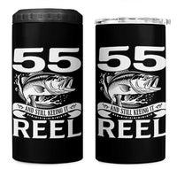 Still Keeping It Reel At 55 4 in 1 Can Cooler Tumbler Fisherman Birthday Gift