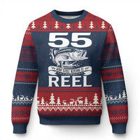 Still Keeping It Reel At 55 Ugly Christmas Sweater Fisherman Birthday Gift