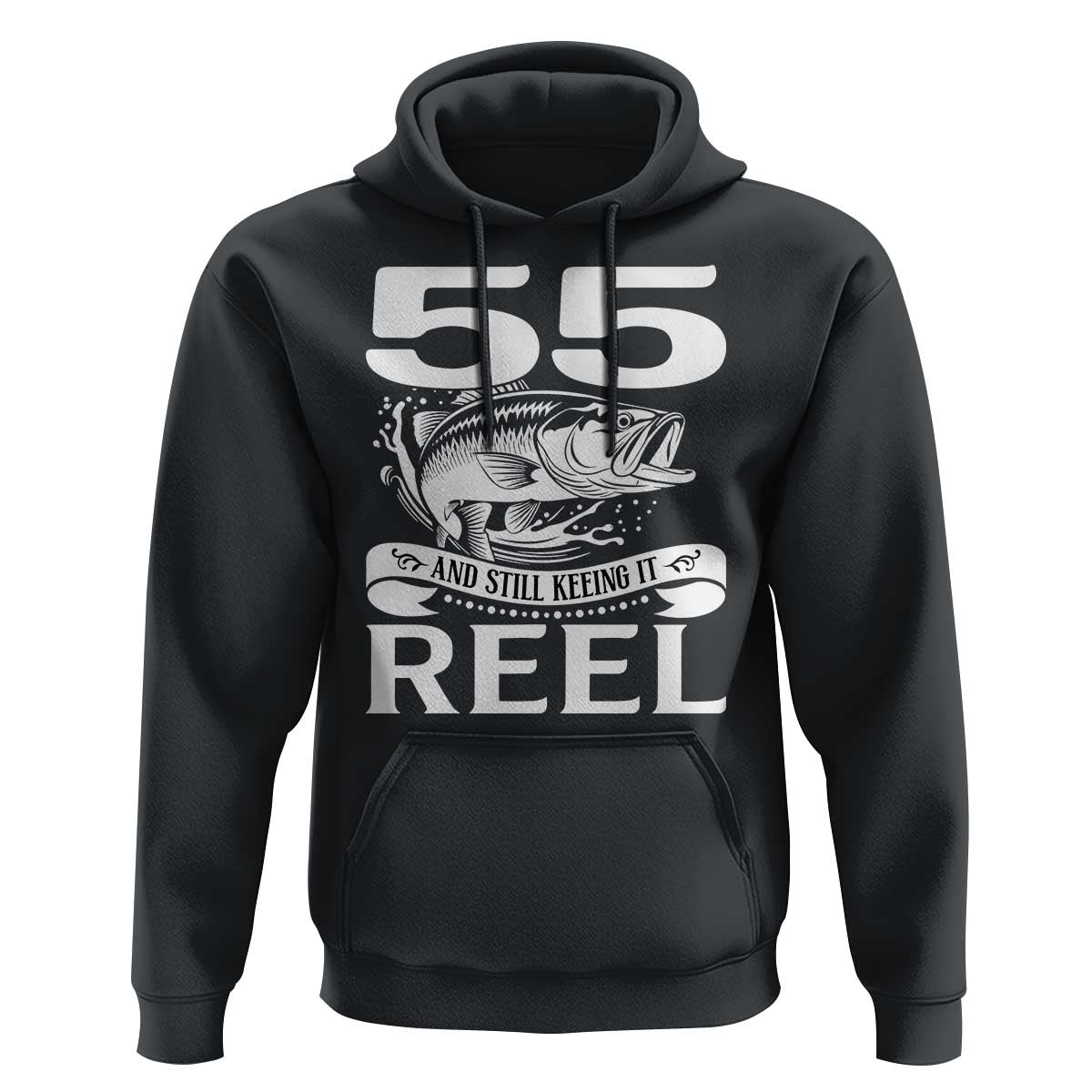 Still Keeping It Reel At 55 Hoodie Fisherman Birthday Gift