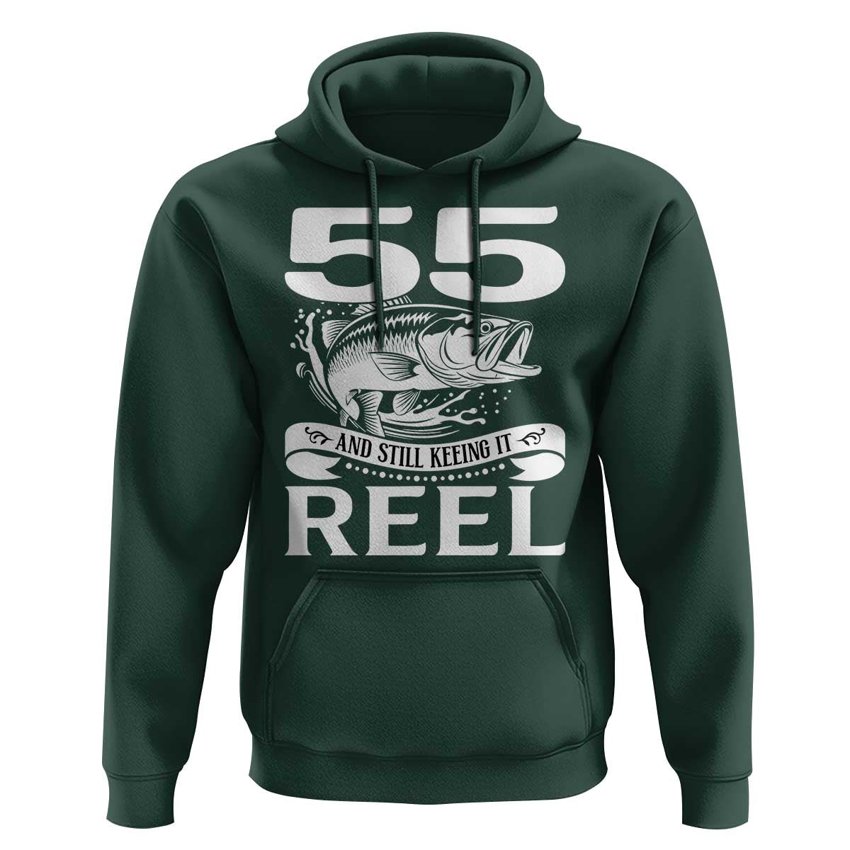 Still Keeping It Reel At 55 Hoodie Fisherman Birthday Gift