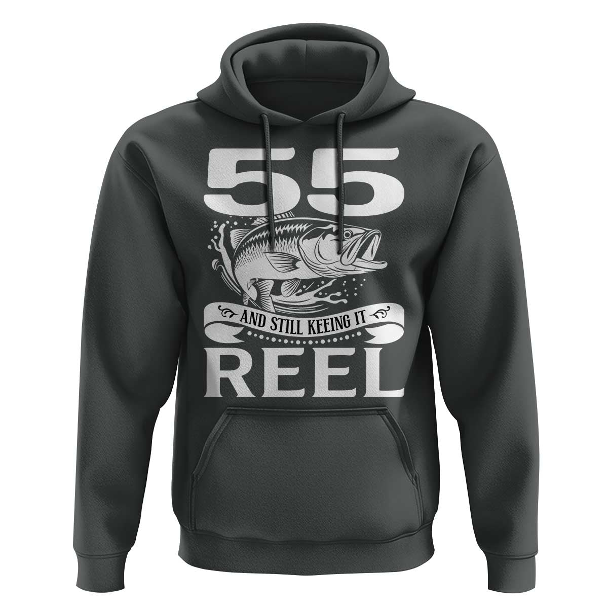 Still Keeping It Reel At 55 Hoodie Fisherman Birthday Gift